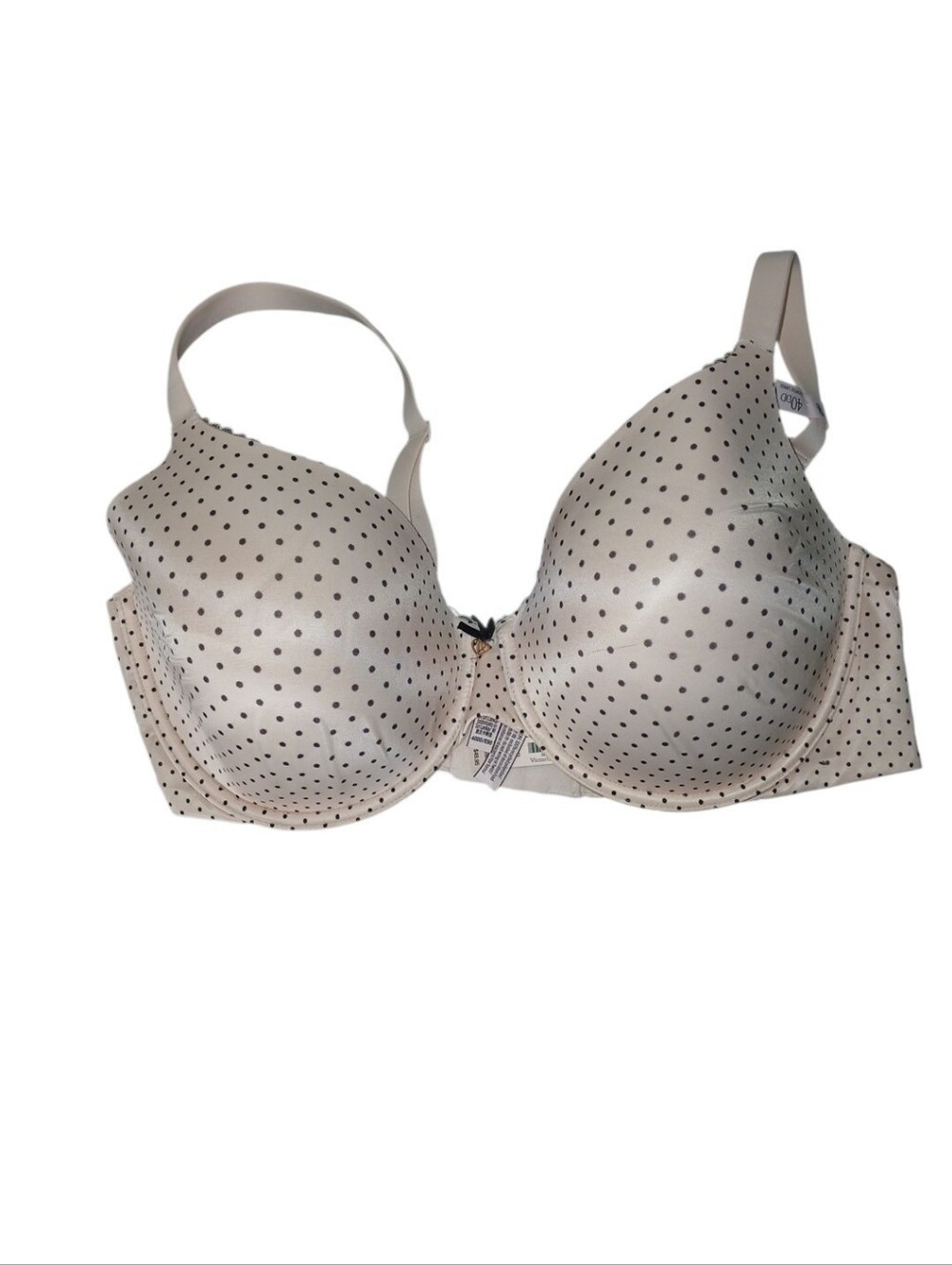 Victoria's Secret NWT Light Pink Bra with Black Polka Dots Size 40DD